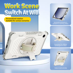 Étui pour <span class=keywords><strong>tablette</strong></span> pour <span class=keywords><strong>Samsung</strong></span> Tab A9 Récupération élastique Léger Portable Bien protégé Mode Couleur <span class=keywords><strong>Tablette</strong></span> Couverture - Product Image 5