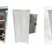 Régulateur de tension automatique triphasé SVC 15KVA personnalisé, servomoteur, écran LCD, protection contre les courts-circuits, certifié CE