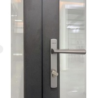 METGOOD Puertas Dobles Abatibles Modernas, Puerta de Seguridad Interior de Aluminio con Aislamiento Térmico y Eficiencia Energética