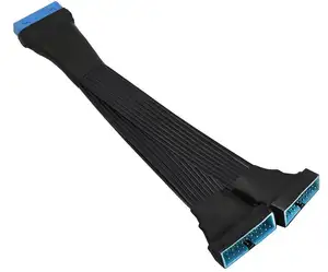 كابل تمديد USB 3.0، 19/20 دبوس من 1 إلى 2 Y فاصل محول تمديد داخلي DIY (5.9 بوصة)