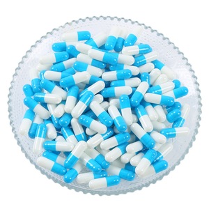 高品質の青と白の空の硬ゼラチンカプセルシェル空の薬カプセルサイズ0 1 2 3 - Product Image 4