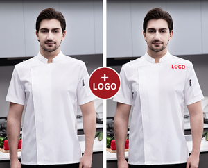 Personalizado Hotel Restaurante Café bar Chef <span class=keywords><strong>Ropa</strong></span> Tallas grandes Camarero <span class=keywords><strong>Camarera</strong></span> Personal <span class=keywords><strong>Ropa</strong></span> <span class=keywords><strong>DE</strong></span> TRABAJO Chef Chaqueta Uniforme Hombres Mujeres Chef Abrigo - Product Image 2