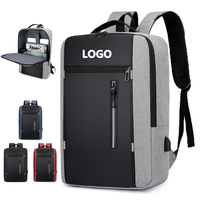 Sacs à dos pour ordinateur portable en tissu Oxford imperméable avec chargement USB, personnalisables avec logo, pour voyages d'affaires et étudiants - Vente en gros