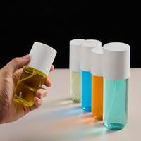 Flacon pulvérisateur de luxe en plastique dépoli pour animaux de compagnie, 80, 100, 120, 130, 150 ml, sérigraphié, couleur personnalisée, pour cosmétiques, visage, corps, brume fine