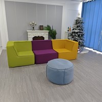 Nouvelle chaise de luxe haut de gamme en mousse siège modulaire canapé en mousse rembourré canapé-lit canapé de salon module de couleur unie personnalisé