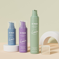 Logo personnalisé écologique inversé clwar givré rose pp plastique airless flacon pompe dentifrice pour sérum emballage cosmétique