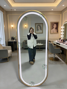 Venta al por mayor de muebles de salón de nuevo diseño espejo de la estación de <span class=keywords><strong>estilo</strong></span> de salón de peluquería sillas de peluquero estaciones espejo de maquillaje - Product Image 3