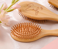 Peigne de mariage personnalisé Peigne à cheveux personnalisé Cadeau Peigne en bois gravé Cadeau pour femme