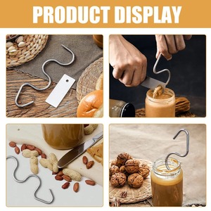 1 ensemble de mélangeurs à beurre de cacahuète en acier inoxydable, matériel de qualité alimentaire, mélangeur à sauce au beurre, un outil de cuisine pratique - Product Image 2