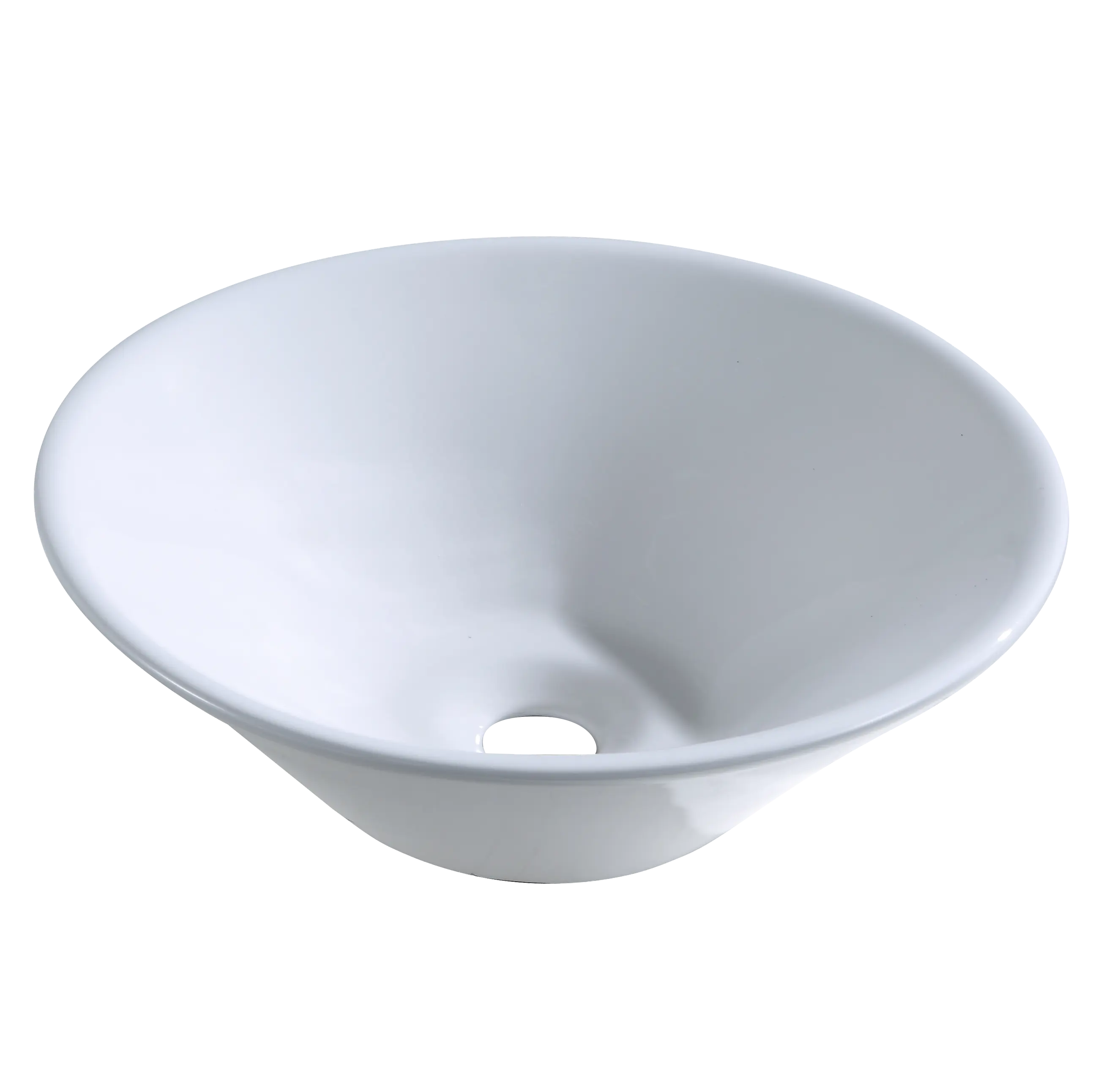Bathroom Round Bowl Lavatory Vanity White Ceramic Art Wash Basin Bathroom Vessel Sink