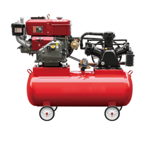 Powered 7.5hp 10hp 15hp 0.8mpa 8bar Oil-Lubricated Portable Piston Air <b>Cooled</b> Compressor Portable Portable Air Co - Product Image 6