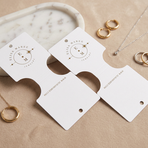 Custom Clothing Hang Tags Kraft Paper Garment Swing Tags with <b>Gold</b> Foil Logo Printed OEM Brand Label for Apparel - Product Image 5