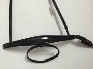 Banda de nariz ecuestre de cuero de paciente de moda de alta calidad, canal vacío, nariz cónica, cierre sueco para montar a caballo - Product Image 2