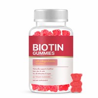Gummies à la biotine pour éclaircir la peau, unifier le teint, éliminer les taches brunes, favoriser la croissance des cheveux et la prise en charge vitaminique pour adultes