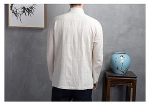 Chaqueta <span class=keywords><strong>de</strong></span> <span class=keywords><strong>Traje</strong></span> Tang <span class=keywords><strong>de</strong></span> <span class=keywords><strong>Lino</strong></span> Chino <span class=keywords><strong>para</strong></span> Hombre, Cuello Mandarín, Botones <span class=keywords><strong>de</strong></span> Rana, <span class=keywords><strong>Camisa</strong></span> Casual <span class=keywords><strong>para</strong></span> Estilo Chino y Uso Diario, Moda Sehe - Product Image 5