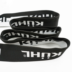 Quần short lưới đàn hồi Vải <span class=keywords><strong>Jacquard</strong></span> dệt logo đàn hồi vải cho vành đai - Product Image 3