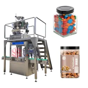 YB-ZXG Automatic Mixed Nuts and Assorted Dry Fruits Granule Bottle Weighing Filling Capping Machine