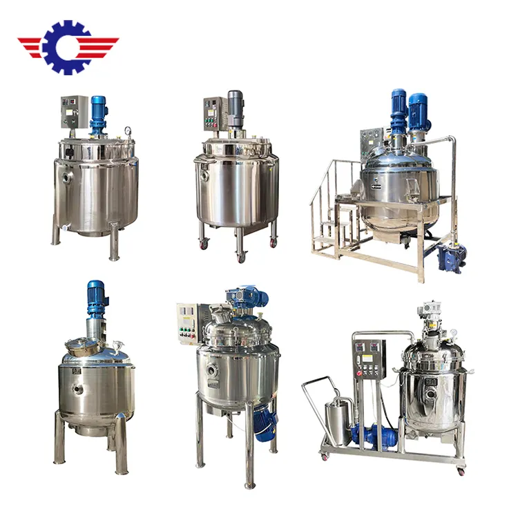 Custom 304 316 Food Grade Stainless Steel Chilli Sauce/Paste/Ketchup/Honey Mixing Tank With Agitator