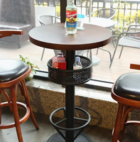 Tables de bar modernes en bois Foshan ensemble de chaises pour manger restauration rapide café lait thé cantine école salon utilisation