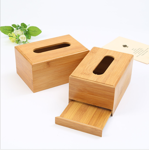 Worldwide hot sale bamboo acial Tissue Box Anti-Microbial Water Resistant Tissue Box Cover