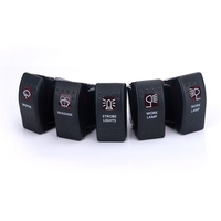 Symboles personnalisés Étanche Marine Automobile 12V Interrupteurs À Bascule 20A 3 Broches 5 Broches Laser On Off Interrupteur Fabricant
