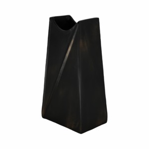 Vaso decorativo scultoreo in metallo, vaso contemporaneo per fiori, per soggiorno, sala da pranzo, camera da letto, decorazione per la casa - Product Image 4