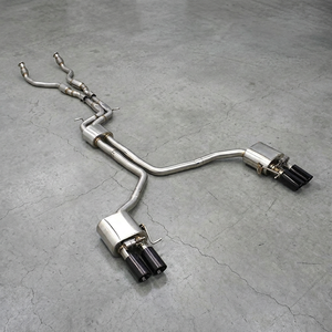 Tubos de Escape Boska de Acero Inoxidable 304 para Audi S4/S5 B8 B8.5 3.0T, Silenciador Catback Pulido con Puntas de Válvula de Vacío de 1.5mm - Product Image 1