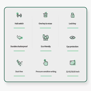 <span class=keywords><strong>Pizarra</strong></span> inteligente de borrado con un clic de tamaño OEM, <span class=keywords><strong>pizarra</strong></span> digital electrónica, tablero interactivo LCD, tablero de dibujo - Product Image 5