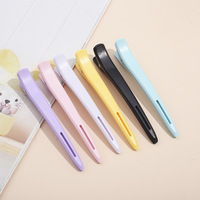 Outils de coiffure en plastique de couleur de 12CM pinces à bec de canard accessoires de cheveux pour femmes pour utilisation en salon pince à cheveux à bec de canard pour la teinture permanente