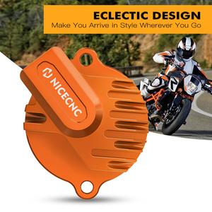 NICECNC Engine Oil Filter Cap Cover for <strong>KTM</strong> <strong>690</strong> Duke/<strong>SMCR</strong>/ Enduro R 2012-2023 Husqvarna 701 Supermoto 2016-2023 GasGas ES700 - Product Image 3