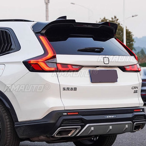 2023 to up for Honda CRV Rear Spoiler Trunk <b>Wing</b> Lip by High Quality ABS Gloss <b>Black</b> Carbon Fiber Look Body Kit Accessories - Product Image 5