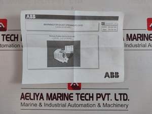 Disyuntor de caja moldeada 1SDA063550R1 SOR-1SDA063548R1 SCR-1SDA063550R1 Accesorios Serie Tmax <span class=keywords><strong>T</strong></span> Disparador de apertura de derivación - Product Image 3