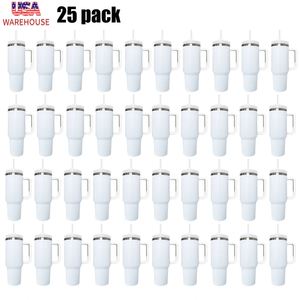 Vaso Térmico de Acero Inoxidable de Doble Pared, Blanco Brillante, 40 oz, Ecológico, para Sublimación, el Mejor Regalo, Envío desde Almacén en EE. UU. - Product Image 3