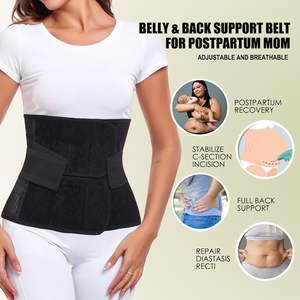 Banda <span class=keywords><strong>para</strong></span> el vientre posparto <span class=keywords><strong>para</strong></span> mujer Recuperación de la sección En C Carpeta abdominal Post cirugía Envoltura de cintura Cinturón protector de soporte de hernia de fibra - Product Image 3