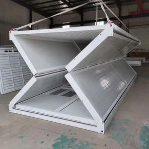 Casa de contenedores plegable prefabricada con aislamiento de 1 dormitorio lista para usar con ventanas de aluminio portátil para edificios de oficinas y centros comerciales - Product Image 2