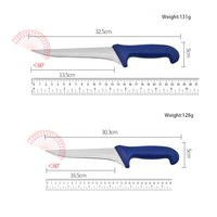 Nouveau couteau à filet en acier inoxydable pour la pêche, couteaux de cuisine avec manche en plastique pour la cuisson, la pêche en plein air, la chasse et le camping