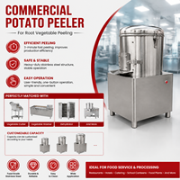 BlinkSong Automatische Aardappel Schilmachine RVS Commerciële Elektrische Groenteschiller Centrifugale Wrijving voor Zoete Aardappelen
