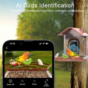 3mp Hd Zonnebatterij Smart <span class=keywords><strong>Birdhouse</strong></span> Voor Gebruik Buitenshuis Anti Eekhoorn Ontwerp 24/7 Opname Vast Te Leggen Elk Frame Van De Groei - Product Image 5