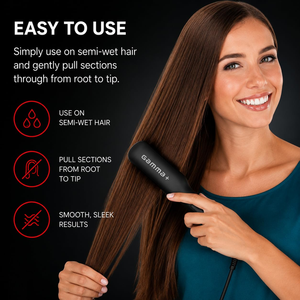 Brosse lissante ionique professionnelle MCH avec revêtement céramique anti-brûlure et écran LED pour usage domestique ou hôtelier - Product Image 4