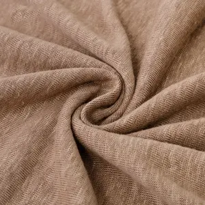 Tissu jersey tricoté en lin pur 100% de haute qualité pour T-shirt et vêtements d'été 140 couleurs en stock 150cm de largeur, 170gsm