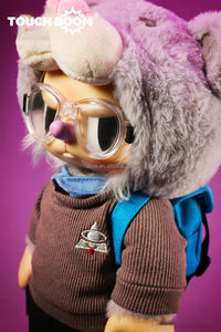 Rebel Albert Einstein 35cm手作りぬいぐるみ天才マッドマンシリーズ磁気マスクひげパイプバックパックグラスボバティー - Product Image 5