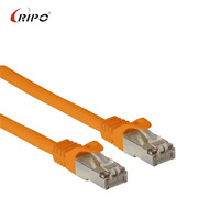 Cat6 FTP RJ45 kabel LAN tahan cuaca kelas industri 10GBASE-T kompatibel kabel komunikasi EMI berpelindung Foil luar ruangan