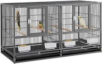 Grande Cage Volière Modulable en Métal sur Mesure pour Élevage d'Oiseaux, Perroquets, Perruches et Canaris