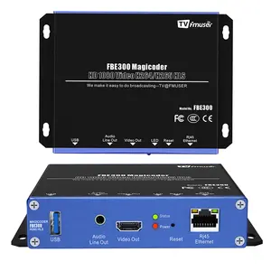 Fmuser FBE300 H.264 H.265 HEVC HD Encoding IPTV Transcoder voor HTTP RTSP RTMP, IP Decoder Live Stream 1080i video convert