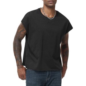 FOXA Men's Sleeveless Cotton Tank Top Dolman Sleeve Loose Fit Breathable Muscle Tee <b>Shirt</b> For <b>Running</b> And Casual Wear - Product Image 1