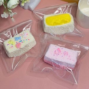 Realistic 9cm Food-Grade Silicone <b>Squeeze</b> Toys Long Rice <b>Ball</b> Corn Bear Cake Glittery Strawberry Candy Cake All-Ages Fidget Toys - Product Image 1