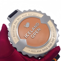 Nickel noir grandes médailles de fitness ouvertes islandaises personnalisées pour médailles de musculation qualificatives Ifbb Pro médaille de récompense personnalisée