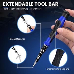Juego de Destornilladores de Precisión de 142 Piezas de Acero al Cromo Vanadio con 120 Puntas Magnéticas, Kit de Herramientas de Reparación para iPhone, MacBook, OEM, Bricolaje - Product Image 4