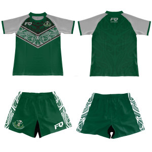 Maillots de Rugby Polynésie NZ personnalisés chemises d'entraînement d'équipe de ligue de Rugby de la Nation sur le terrain short sublimé uniforme de Rugby Maori - Product Image 6
