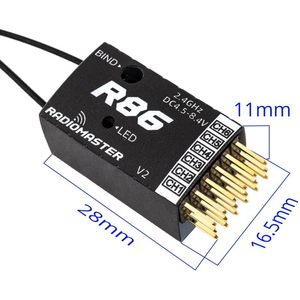V2 R86 Radiomaster 6CH sfhss รองรับตัวรับสัญญาณ PWM สำหรับโดรน RC - Product Image 5